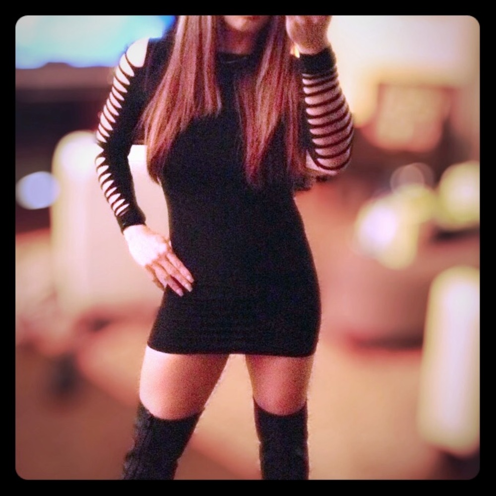 EUC Verona Body Conscious Black Dress